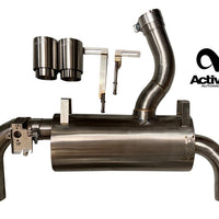 Active Autowerke F3X 335i/435i Valved Rear Exhaust System GEN 2 – black tips – 2012-2016 335 / 435