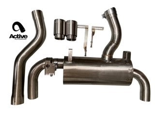 Active Autowerke F3X M235i Valved Rear Exhaust System GEN 2 – brush tips – 2012+ M235i
