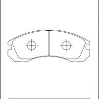 Dixcel Front Brake Pads - Mitsubishi Lancer Evo I/II/III (CD9A/CE9A) / Evo IV (CN9A) / Evo V/VI RS (CP9A) / Evo VII/VIII/IX RS (CT9A) / Evo X RS (CZ4A) - 341078