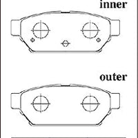 Dixcel Rear Brake Pads - Mitsubishi Lancer Evo I/II/III (CD9A/CE9A)