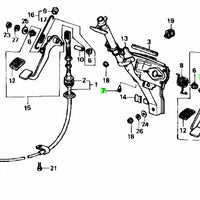 HONDA OEM BRAKE PEDAL PAD STOPPER - 46505-SA5-000