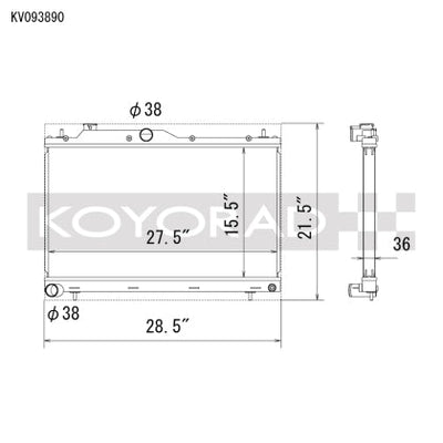 Koyorad Aluminium Performance Radiator - Subaru WRX (VB) - Image 2