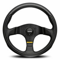 MOMO Team Black Leather 300mm Steering Wheel - 11102640211L