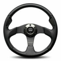 MOMO JET Black Leather 350mm Steering Wheel