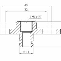 GFB OEM Fuel Rail to 1/8