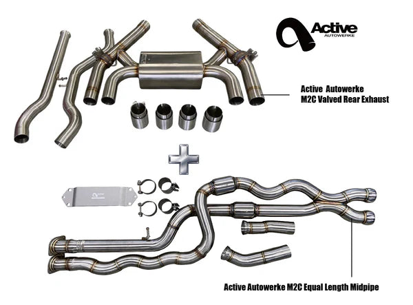 Active Autowerke F87 M2C Exhaust Bundle Equal Length