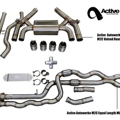 Active Autowerke F87 M2C Exhaust Bundle Equal Length