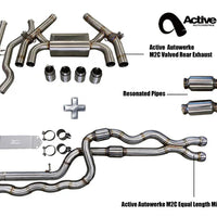 Active Autowerke F87 M2C Exhaust Bundle Equal Length (Resonated)