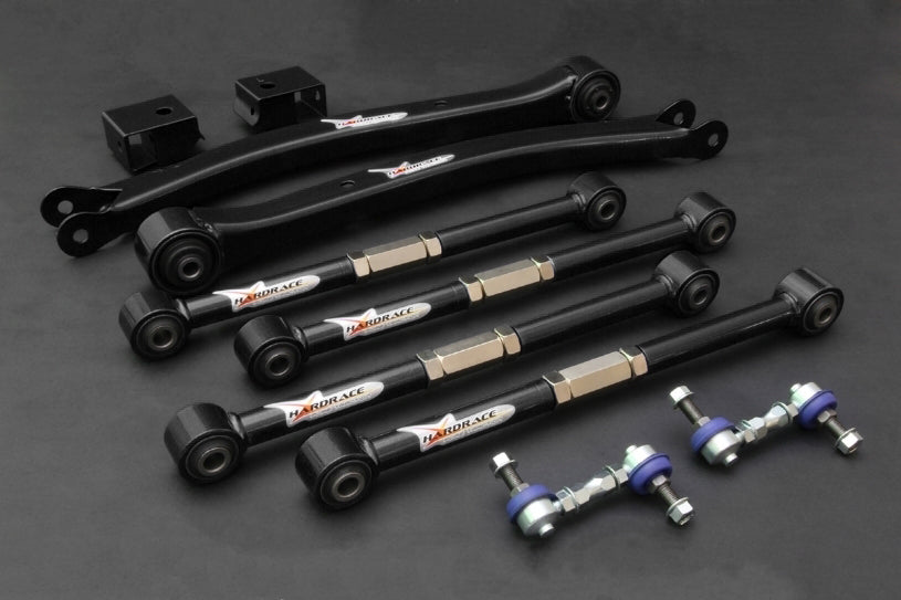 Hardrace PILLOW BALL REAR ADJUSTABLE ARM SET BLACK (TRAILING/LATERAL) SUBARU IMPREZA WRX GC/GF/GM 92-00, GD/GG 01-06, STI GV/GF/GM 92-00, STI GD/GG 01-06, FORE