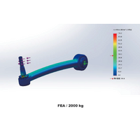 HARDRACE REAR TOE CONTROL ARM-ADJUSTABLE MITSUBISHI, LANCER EVO, CN9A, CP9A, CT9A, CZ4A