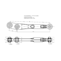 HARDRACE REAR LOWER CONTROL ARM-ADJUSTABLE MITSUBISHI, LANCER EVO, CN9A, CP9A, CT9A
