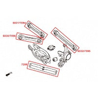 HARDRACE REAR CAMBER KIT BMW, 1 SERIES, 3 SERIES, E8X, E9X