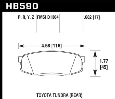 Hawk Performance Super Duty Rear Brake Pads