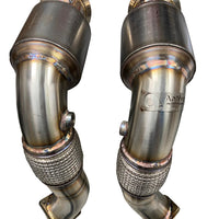 Active Autowerke F10 Downpipes w GESI G-Sport Cat – F10 F12 M5 M6