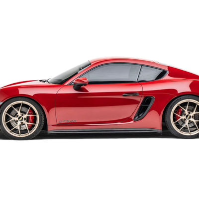 Pre Pregged Carbon Fiber Side Skirts for Porsche 718 Cayman/Boxster S,T,GTS,GTS 4.0,Spyder,GT4,GT4RS 981 982 2012-2025