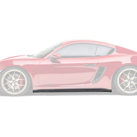 Pre Pregged Carbon Fiber Side Skirts for Porsche 718 Cayman/Boxster S,T,GTS,GTS 4.0,Spyder,GT4,GT4RS 981 982 2012-2025