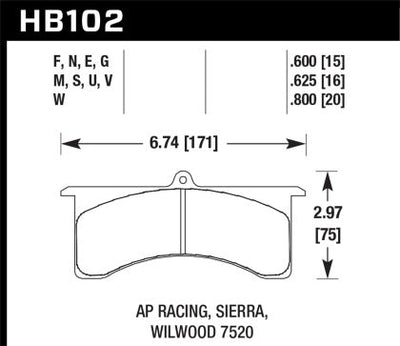 Hawk Performance DTC-30 Brake Pads