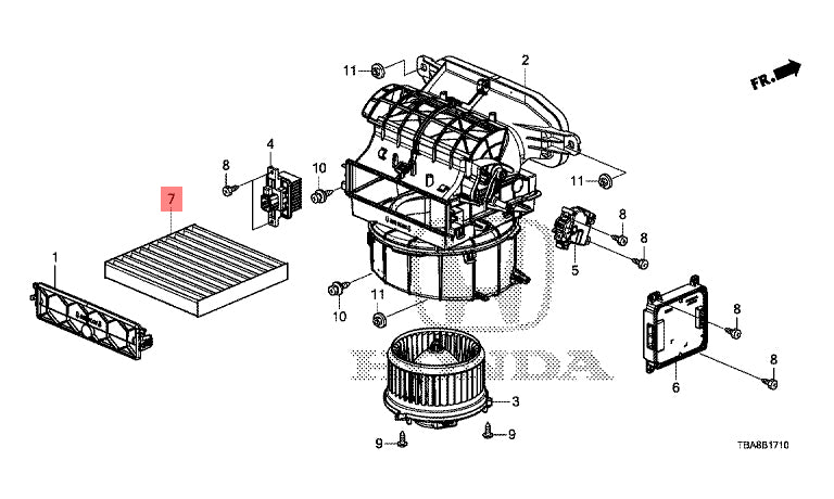HONDA Genuine CABIN AIR FILTER N-BOX JF3 JF4 80292-TTA-941