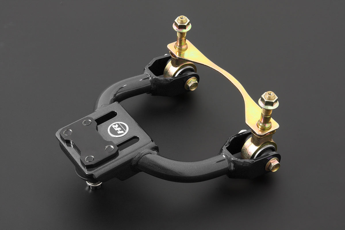 Hardrace HARDENED RUBBER FRONT CAMBER KIT BLACK UPPER ARM HONDA EG CIVIC 92-95, INTEGRA DC2 94-01, DEL SOL EG1/2