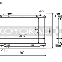 Koyorad 48mm Series Radiator - Nissan 350Z (Z33)