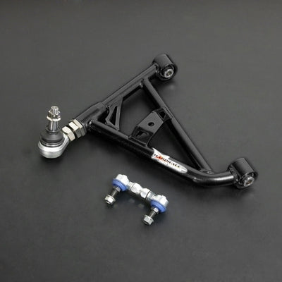 Hardrace PILLOW BALL V2 REAR ADJUSTABLE LOWER CONTROL ARM W/ SWAY BAR LINK ARM BLACK NISSAN SILVIA 180SX S13, FAIRLADY Z32 89-00, SKYLINE R32 GST-T/GT-R, CEFIR