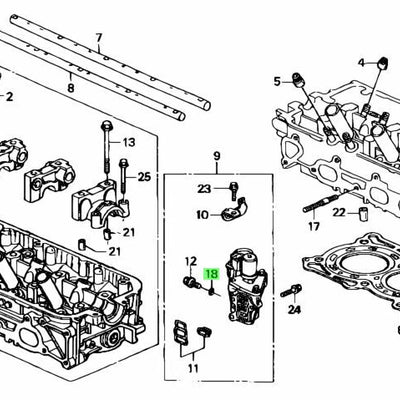 HONDA GENUINE K SERIES VTEC SOLENOID O RING (13X1.5) K20 K24