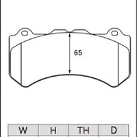 DIXCEL Front Brake Pads – Alcon CAR70 “RC6” / Nissan GT-R R35 / Jeep Grand Cherokee SRT