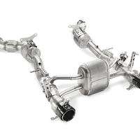 Akrapovic Link Pipe Set w Cat (SS) for Ferrari 488 GTB