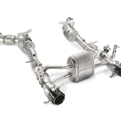 Akrapovic Link Pipe Set w Cat (SS) for Ferrari 488 GTB