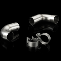 Akrapovic Link Pipe Set (SS) to Mount Tips on Stock Set (SS) for VW Mk6 GTI