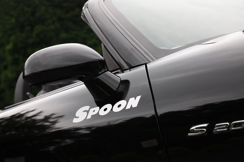 SPOON SPORTS TEAM STICKER, BLACK [300mm]