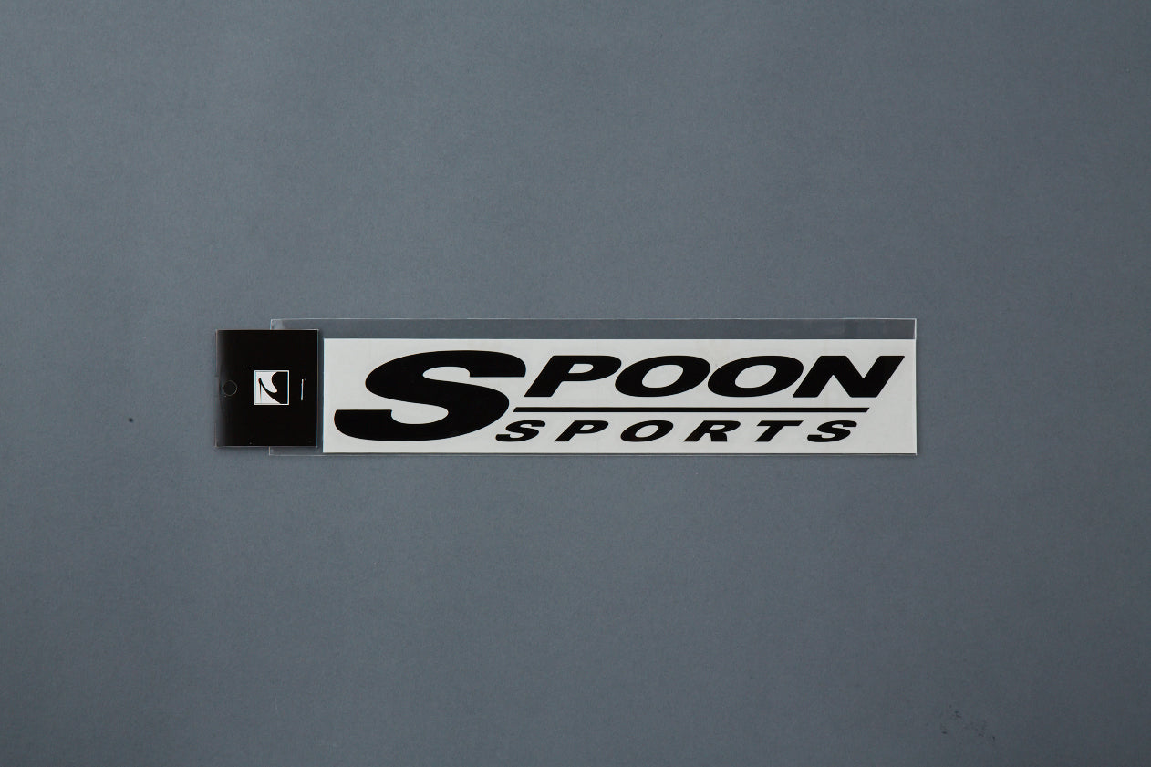 SPOON SPORTS LOGO STICKER, BLACK