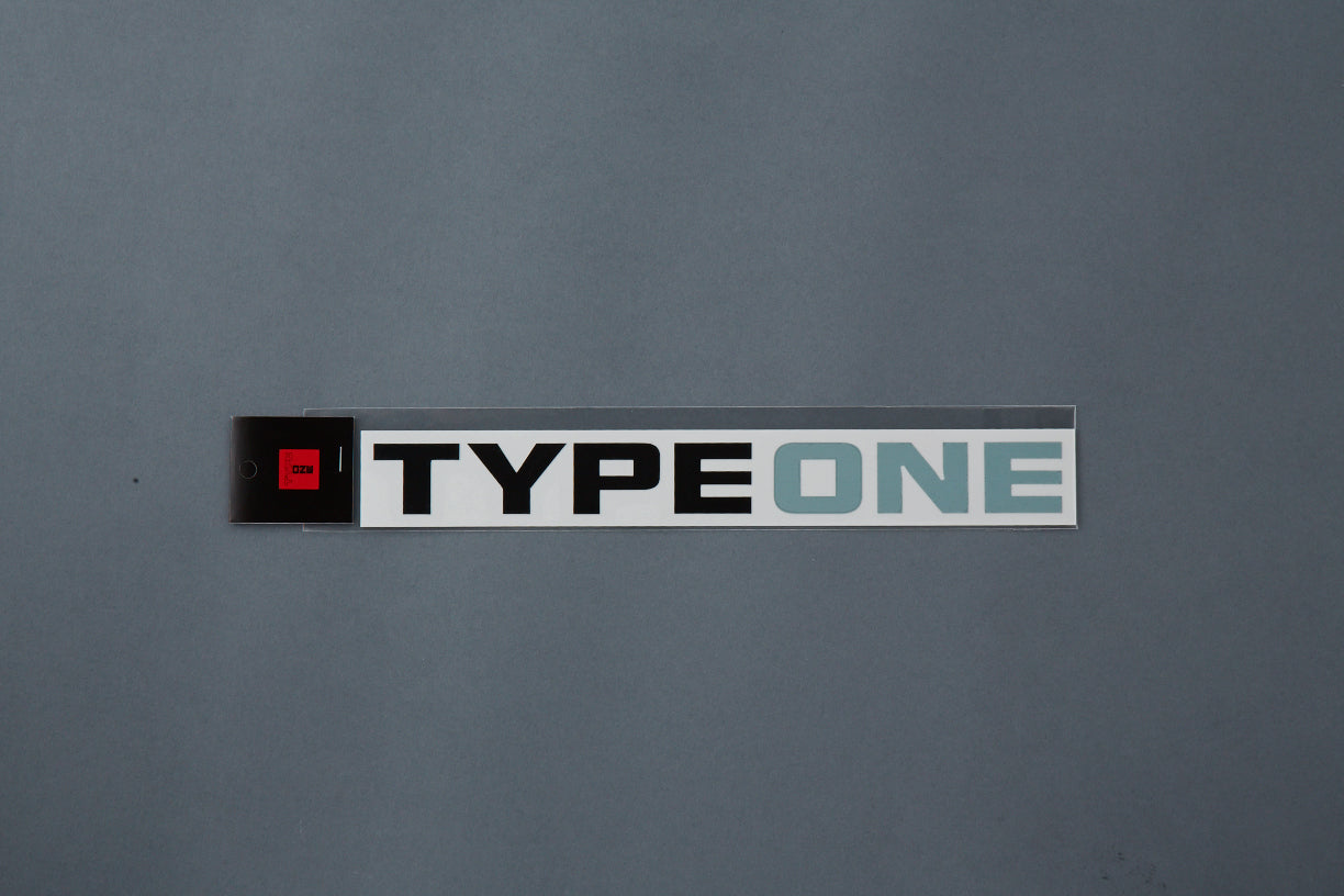 TYPE ONE LOGO STICKER