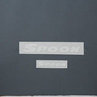 SPOON SPORTS TEAM STICKER, WHITE [200/100mm]