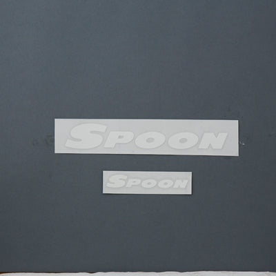 SPOON SPORTS TEAM STICKER, WHITE [200/100mm]