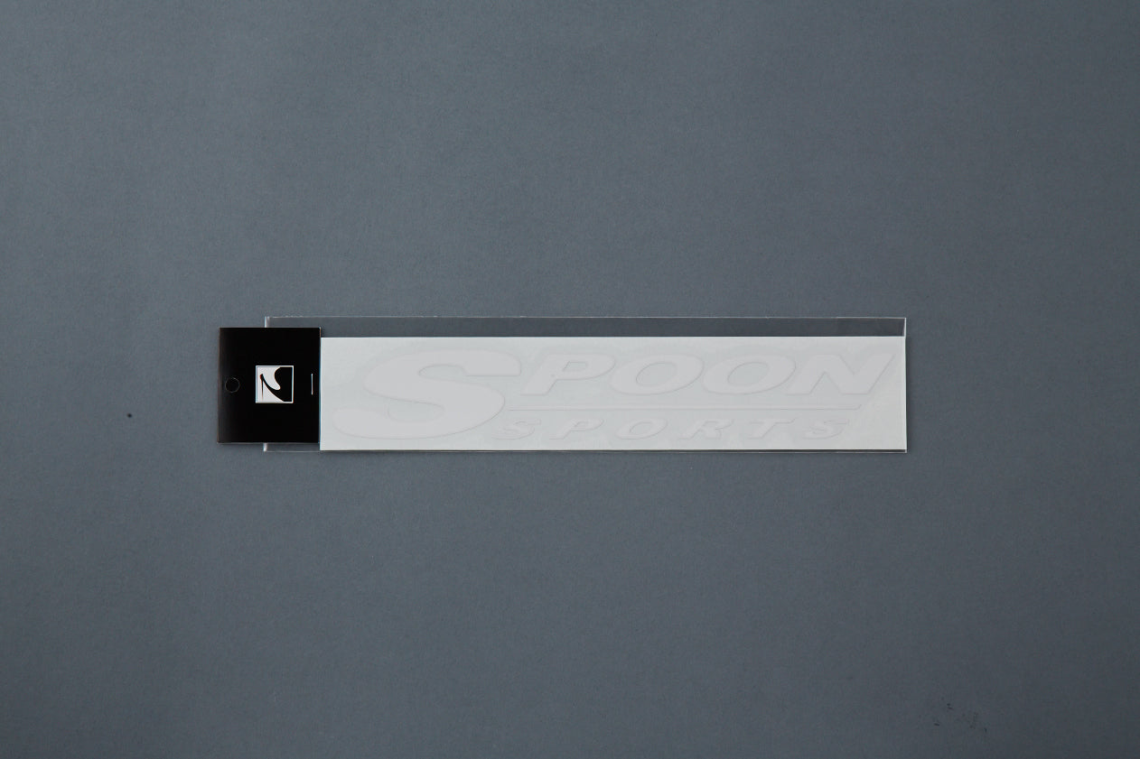 SPOON SPORTS LOGO STICKER,WHITE