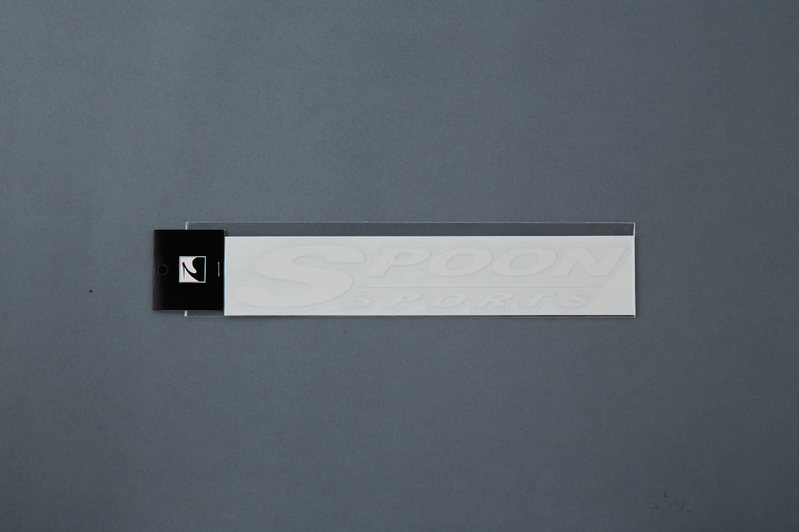 SPOON SPORTS LOGO STICKER,WHITE