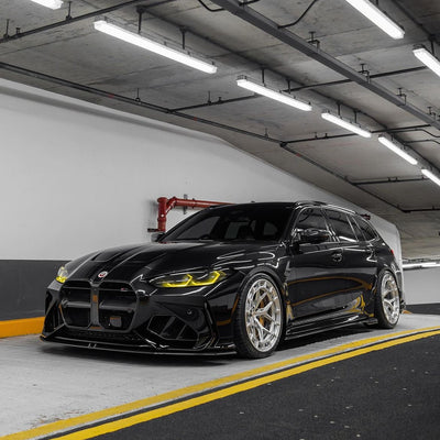 BMW G80 G81 M3/G82 G83 M4 Front Bumper Dry Carbon Fiber Grille & Duct Vents for ADRO Front Bumper 2020+