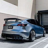 Tesla Model Y Dry Carbon Fiber AT-S Swan Neck Wing 2022+