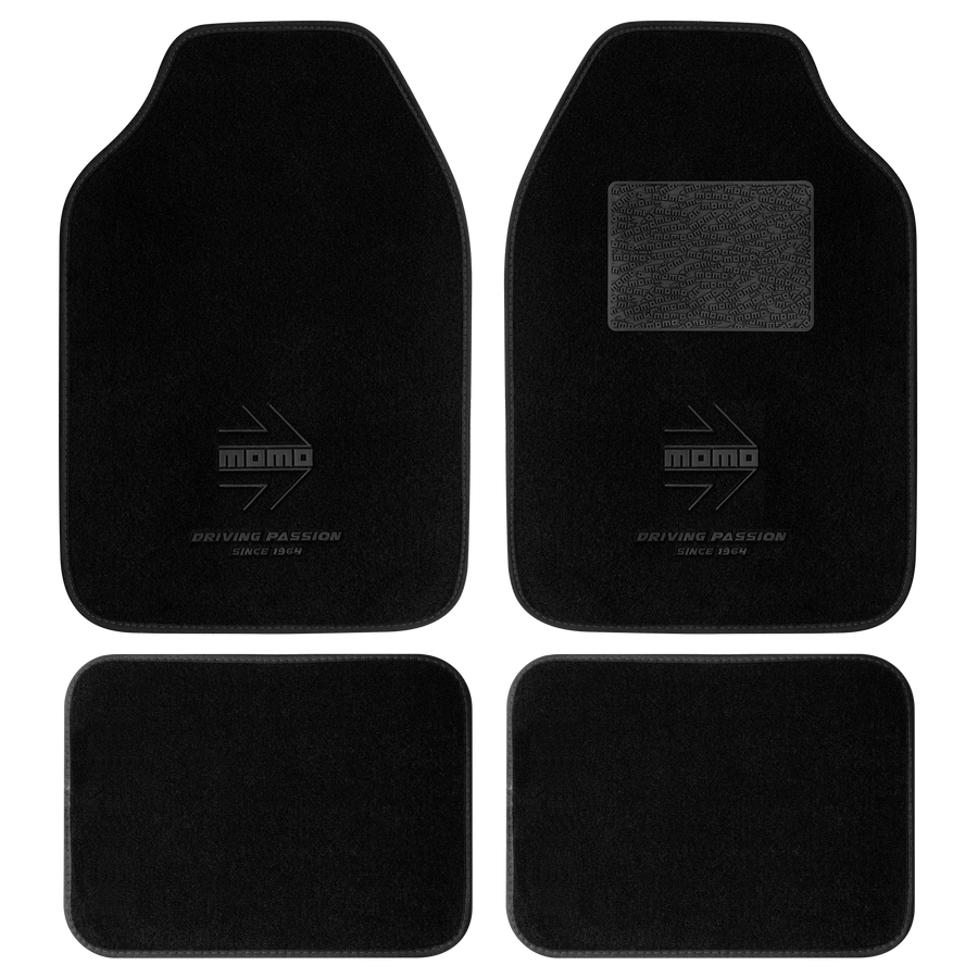 MOMO Black Floor Mats  (Set of 4)