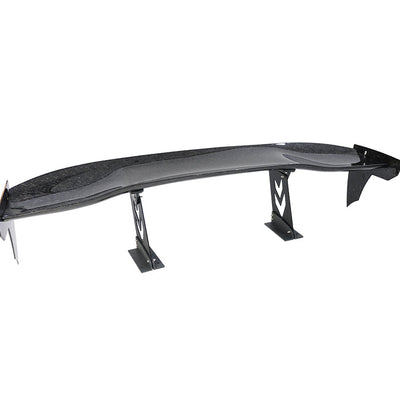 NRG Forged Carbon Fibre Adjustable Wing - 59" w/Arrow Pedestals, Dagger End Plates