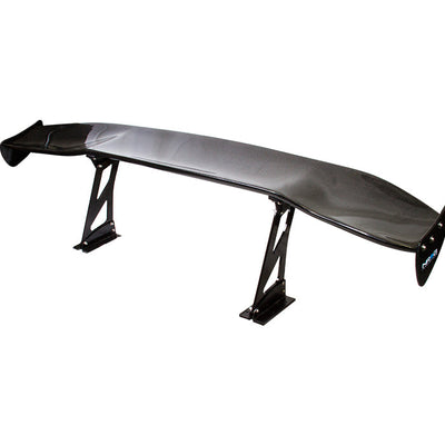 NRG Carbon Fibre Adjustable Wing - 69" w/Standard Pedestals, Standard End Plates