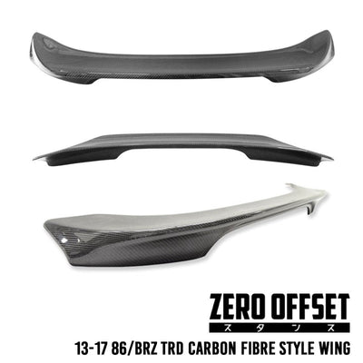 12-18 Toyota 86/ Subaru BRZ TRD Style Carbon Fibre Spoiler