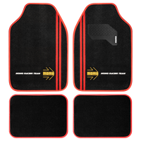 MOMO Sport Floor Mats Black/Red (Set of 4)