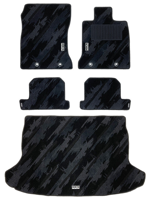 HKS FLOOR AND LUGGAGE MATS OCT RHD SET OF 5 FOR TOYOTA GR86 ZN8 SUBARU BRZ ZD8