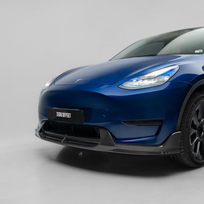 Tesla Model Y V2 Carbon Fiber Front Lip 2022+
