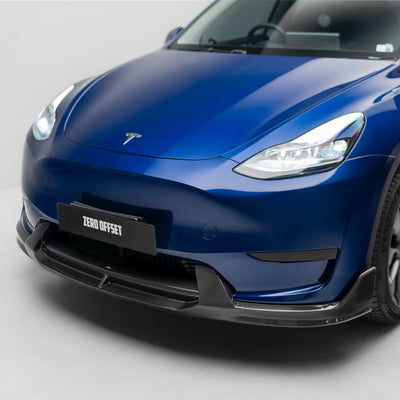 Tesla Model Y V2 Carbon Fiber Front Lip 2022+