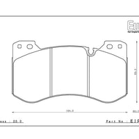 Endless MX72 Ewig Front Brake Pads Type-R - BMW M2 G87 M3 G80 M4 G82 G83 EIP328MX72