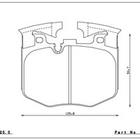 Endless Brake Pads Front Set Type MX72 Plus - TOYOTA GR Supra GTS/GT EP535MXPL