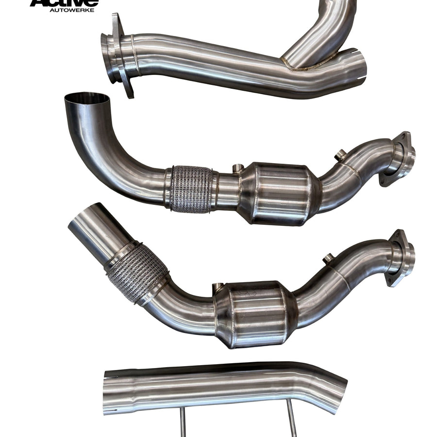 Active Autowerke F150 3.5L Ecoboost Downpipe w GESI G-Sport Cat – 2017-2020 F150 3.5L Ecoboost